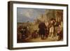 Departure of the Brittany Conscript-Frederick Goodall-Framed Giclee Print