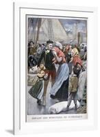 Departure of the Cod-Fishing Boats from Dunkirk, 1900-Oswaldo Tofani-Framed Giclee Print