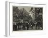 Departure of the Emperor from Berlin for the Campaign Against France, 31 July 1870-null-Framed Giclee Print