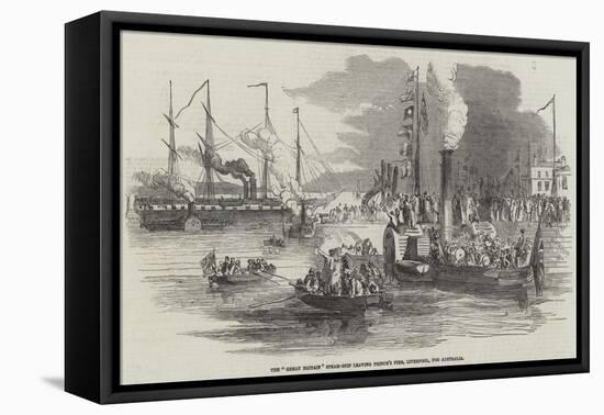 Departure of the Great Britain for Australia-null-Framed Stretched Canvas