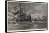 Departure of the Italian Naval Squadron from Portsmouth-null-Framed Stretched Canvas