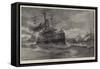 Departure of the Italian Naval Squadron from Portsmouth-null-Framed Stretched Canvas