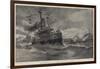 Departure of the Italian Naval Squadron from Portsmouth-null-Framed Giclee Print