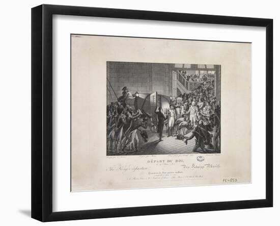 Departure of the King, 19 March 1815, C.1820-Francois Joseph Heim-Framed Giclee Print