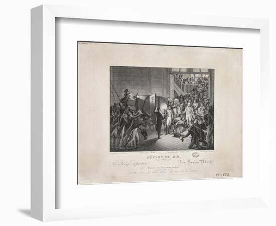 Departure of the King, 19 March 1815, C.1820-Francois Joseph Heim-Framed Giclee Print