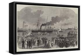 Departure of the King of the Greeks from Copenhagen-null-Framed Stretched Canvas