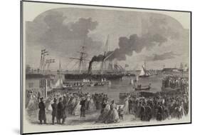 Departure of the King of the Greeks from Copenhagen-null-Mounted Giclee Print