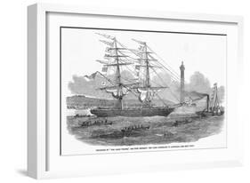 Departure of 'The Lizzie Webber', the First Emigrant Ship from Sunderland to Australia-null-Framed Giclee Print