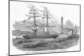 Departure of 'The Lizzie Webber', the First Emigrant Ship from Sunderland to Australia-null-Mounted Giclee Print