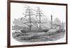 Departure of 'The Lizzie Webber', the First Emigrant Ship from Sunderland to Australia-null-Framed Giclee Print