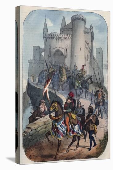 Departure of the Lombards for the First Crusade-Stefano Bianchetti-Stretched Canvas