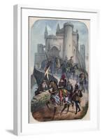 Departure of the Lombards for the First Crusade-Stefano Bianchetti-Framed Giclee Print