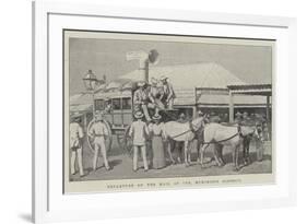 Departure of the Mail at Cue, Murchison District-null-Framed Giclee Print