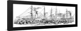 Departure of the 'Nimrod' and 'Athlone' Steamers-null-Framed Art Print