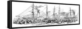 Departure of the 'Nimrod' and 'Athlone' Steamers-null-Framed Stretched Canvas