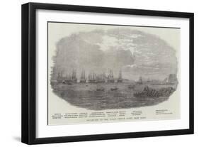 Departure of the Ocean French Fleet from Brest-null-Framed Giclee Print