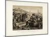 Departure of the Pilgrim Fathers from Delft Haven, July 1620-T Bauer-Mounted Giclee Print