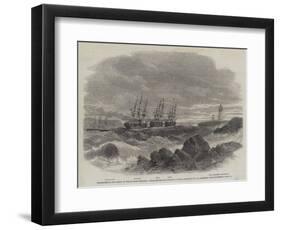 Departure of the Prince of Wales from Portland, United States, for England-Edwin Weedon-Framed Premium Giclee Print