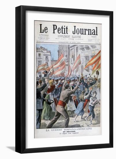 Departure of the Regiment in Spain, Spanish-American War, 1898-Henri Meyer-Framed Giclee Print