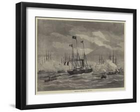 Departure of the Shah from Portsmouth-null-Framed Giclee Print