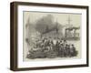 Departure of the Singapore, with Troops for the Cape-null-Framed Giclee Print