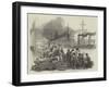 Departure of the Singapore, with Troops for the Cape-null-Framed Giclee Print