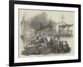 Departure of the Singapore, with Troops for the Cape-null-Framed Giclee Print