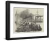 Departure of the Singapore, with Troops for the Cape-null-Framed Giclee Print