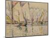 Departure of Tuna Boats at Groix (W/C on Paper)-Paul Signac-Mounted Premium Giclee Print