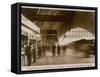 Departure Platform, St Pancras Station, London. Midland Railway-null-Framed Stretched Canvas