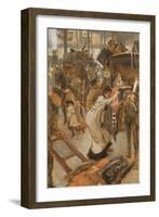 Departure Platform, Victoria Station, C.1881-82-James Tissot-Framed Giclee Print