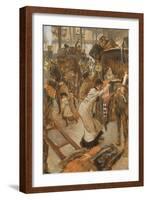 Departure Platform, Victoria Station, C.1881-82-James Tissot-Framed Giclee Print