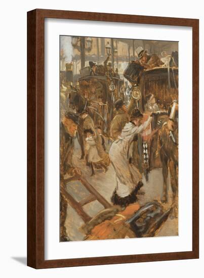 Departure Platform, Victoria Station, C.1881-82-James Tissot-Framed Giclee Print