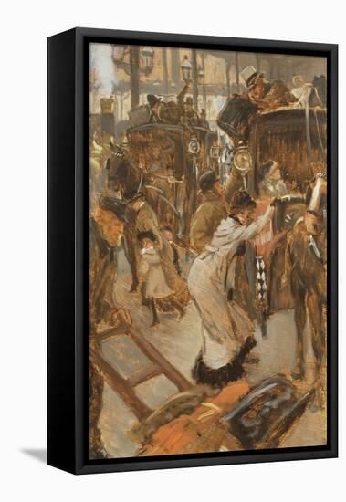 Departure Platform, Victoria Station, C.1881-82-James Tissot-Framed Stretched Canvas