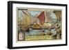 Depature of a Trading Fleet from India for the Land of Gold on the East Coast of Africa-null-Framed Giclee Print