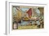 Depature of a Trading Fleet from India for the Land of Gold on the East Coast of Africa-null-Framed Giclee Print
