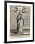 Depicted Showing the Infant Jesus a Single Rose-Hieronymus Wierix-Framed Art Print