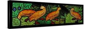 Depicting Four Partridges-null-Stretched Canvas