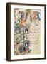 Depicting St. Dominic and an Historiated Initial 'I' from a Gradual Book from San Marco e Cenacoli-Fra Angelico-Framed Giclee Print