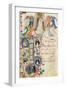 Depicting St. Dominic and an Historiated Initial 'I' from a Gradual Book from San Marco e Cenacoli-Fra Angelico-Framed Giclee Print