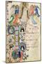 Depicting St. Dominic and an Historiated Initial 'I' from a Gradual Book from San Marco e Cenacoli-Fra Angelico-Mounted Giclee Print