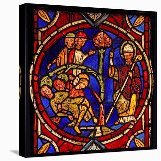 Depicting St Martin - and the Miracle of the Pine Tree (Ex Varennes-Jarcy - Originally from the…-null-Stretched Canvas