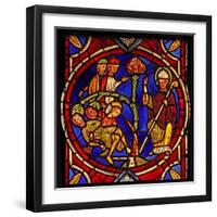 Depicting St Martin - and the Miracle of the Pine Tree (Ex Varennes-Jarcy - Originally from the…-null-Framed Giclee Print