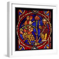 Depicting St Martin - and the Miracle of the Pine Tree (Ex Varennes-Jarcy - Originally from the…-null-Framed Giclee Print