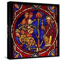 Depicting St Martin - and the Miracle of the Pine Tree (Ex Varennes-Jarcy - Originally from the…-null-Stretched Canvas