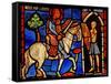 Depicting St Martin Dividing His Cloak (Ex Varennes-Jarcy - Originally from the Abbey De Gercy)-null-Framed Stretched Canvas