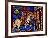 Depicting St Martin Dividing His Cloak (Ex Varennes-Jarcy - Originally from the Abbey De Gercy)-null-Framed Giclee Print