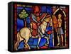 Depicting St Martin Dividing His Cloak (Ex Varennes-Jarcy - Originally from the Abbey De Gercy)-null-Framed Stretched Canvas