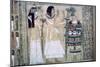 Depiction of a man and his wife making offerings to Osiris-Unknown-Mounted Giclee Print