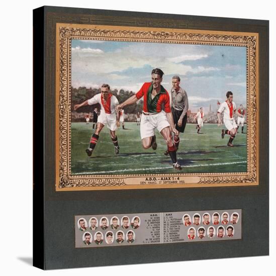 Depiction of a Match Between Ado Den Haag and Ajax, 1933-null-Stretched Canvas